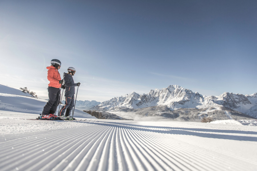 Im Skigebiet 3 Zinnen stehen dir mehr als 100 Pistenkilometer zur Verfügung.