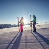 Ein Traum: Morgendliches Carven auf den unberührten Pisten im Ski Juwel.