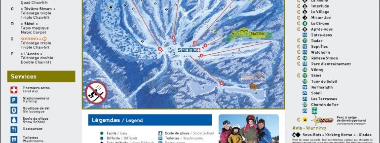 Pistenplan Ski Morin Heights
