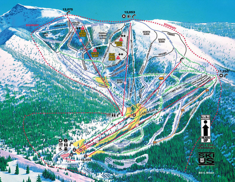 Pistenplan Ski Santa Fe Resort • Offene Lifte & Pisten • Skipanorama