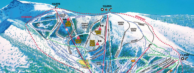 Pistenplan Ski Santa Fe