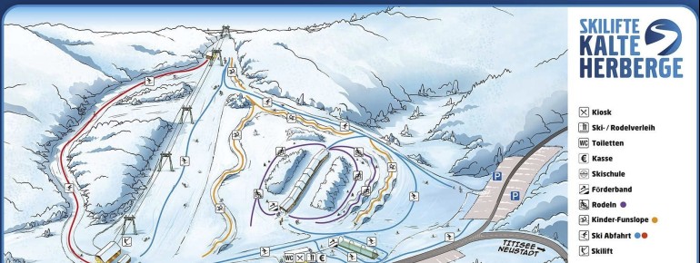 Pistenplan Skilifte Kalte Herberge