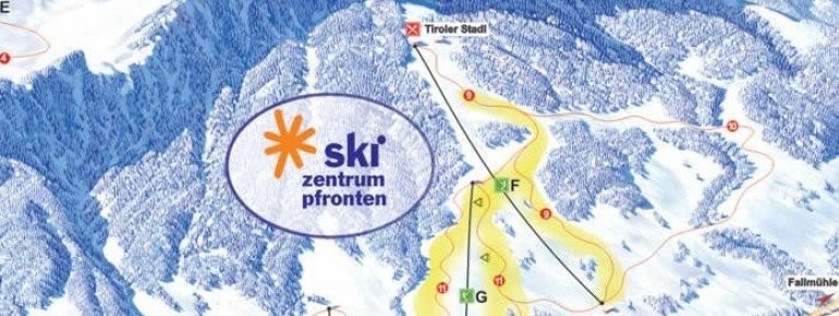 Pistenplan Skizentrum Pfronten Steinach