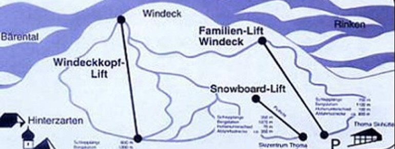 Pistenplan Skizentrum Windeck Hinterzarten