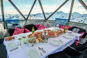 Gourmetfrühstück mit Gipfelblick