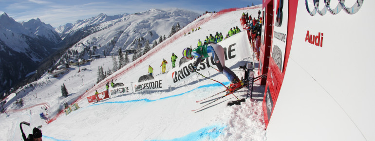 Alle zwei Jahre finden in St. Anton Weltcuprennen statt.