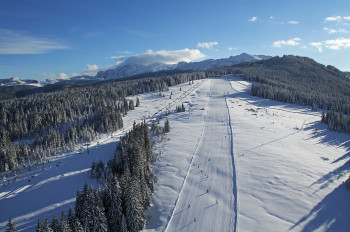 Skigebiet Steinplatte - Winklmoosalm leicht zu erreichen von beiden Seiten: Waidring (AT) und Reit im Winkl (D)