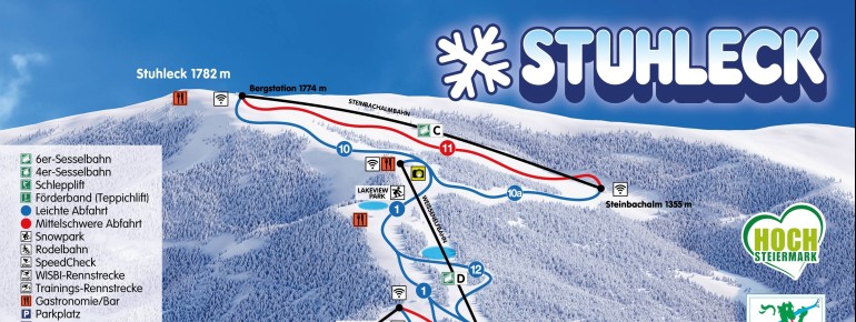 Pistenplan Stuhleck - Spital am Semmering