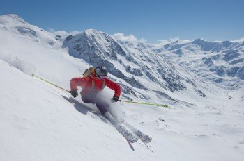 An der Schöntaufspitze finden fortgeschrittene Skifahrer schöne, schwarze Pisten.