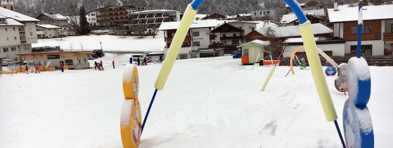 Auch für Anfänger ist durch die nahe liegende Skischule etwas geboten.