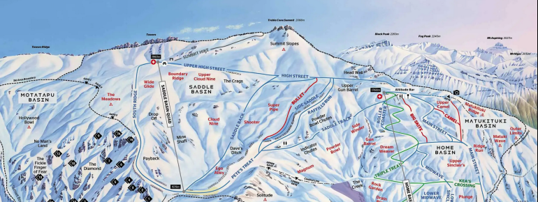 Pistenplan Treble Cone