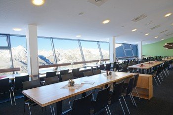 Panoramarestaurant der Venet Gipfelhütte