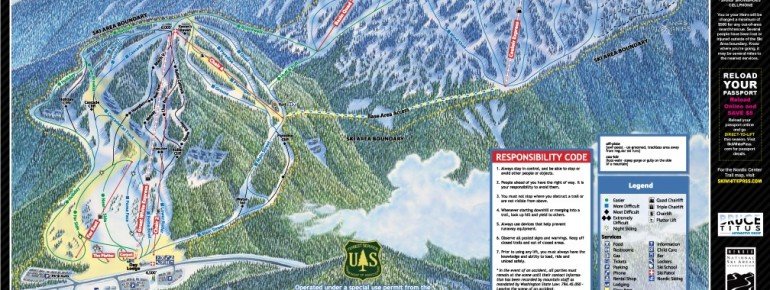 Pistenplan White Pass Ski Area