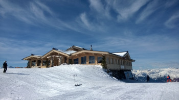 Arena Stadl an der Bergstation des Kreuzjoch-X-Press