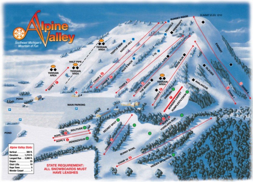 Alpine Valley Ski Area • Ski Holiday 