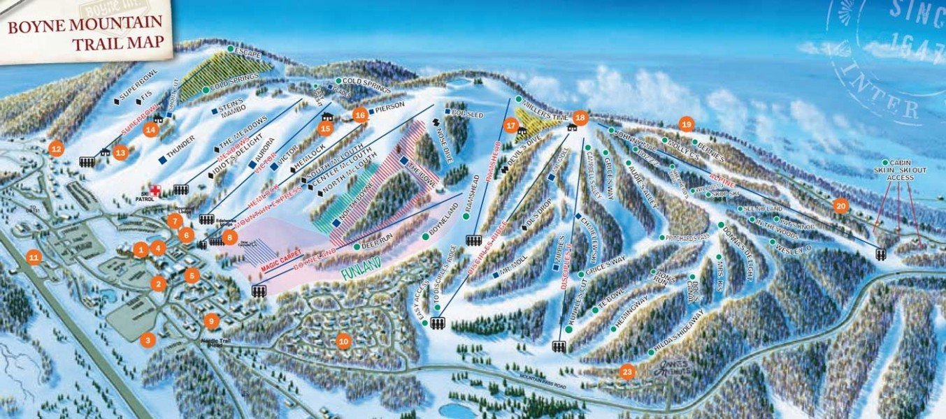 Boyne Mountain Resort Map