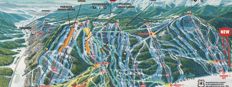 Purgatory Ski Resort Trail Map