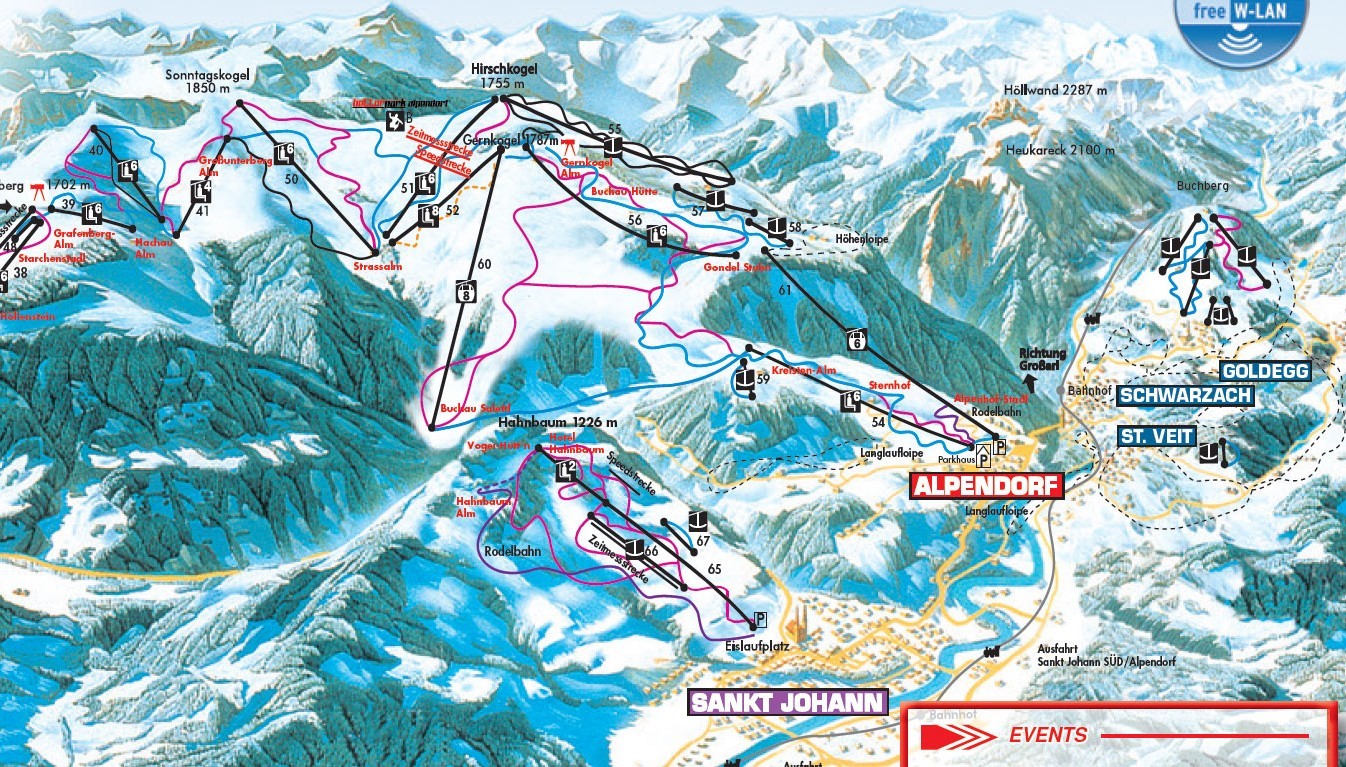 Skigebiet Hahnbaum - St. Johann im Pongau - winter.wetter.com