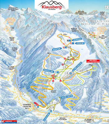 Skigebiet Klausberg (Skiworld Ahrntal) im Südtirol - Wetter, Schnee