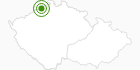 Langlaufgebiet Telnice Erzgebirge Krusne hory: Position auf der Karte