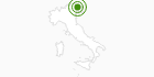 Langlaufgebiet Forni di Sopra - Lorenzago di Cadore im Friauler Hügelgebiet: Position auf der Karte