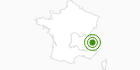 Langlaufgebiet Champagny en Vanoise in Savoyen: Position auf der Karte