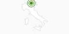Langlaufgebiet Andalo - Paganella in Trient, Bondone, Valle dei Laghi, Rotaliana: Position auf der Karte