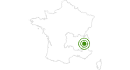 Langlaufgebiet Bramans in Savoyen: Position auf der Karte