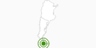 Cross-Country Skiing Area Tierra Mayor in Tierra del Fuego: Position on map