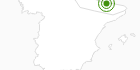 Langlaufgebiet Baqueira Beret in den Spanische Pyrenäen: Position auf der Karte
