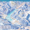 Winter Panoramakarte der Region Achensee
