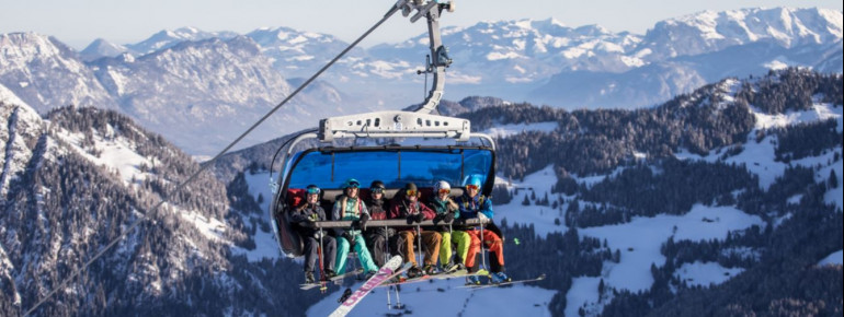 Gondelausblick im Ski Juwel Alpbachtal Wildschönau