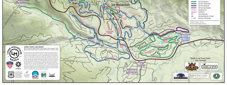 Trail Map Lone Mountain Ranch at Big Sky