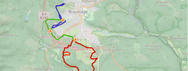 Trail Map Braunlage Wurmberg