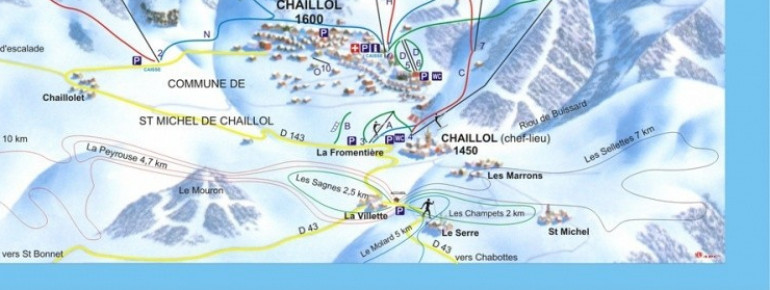 Trail Map Chaillol