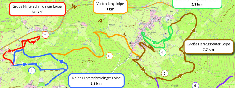 Trail Map Hinterschmiding Herzogsreut