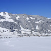 Das verschneite Bergdorf Bolsterlang im Winter