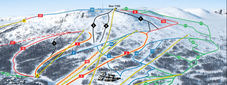 Trail Map Hovden