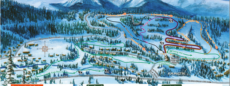 Trail Map Keystone Nordic Center