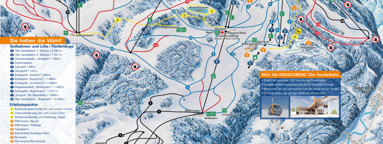 Trail Map Kreischberg