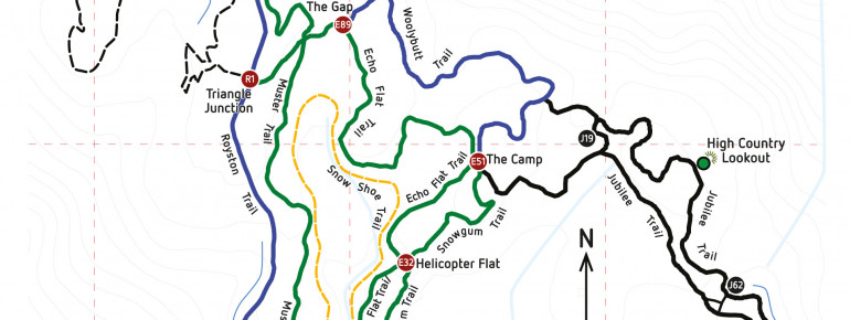 Trail Map Lake Mountain Alpine Resort