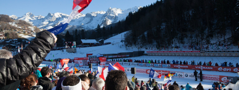 In Le Grand Bornand gibt es gleich zwei Biathlonstadien.