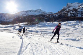 30 Kilometer besten präparierte Loipen stehen in Leukerbad zur Auswahl.