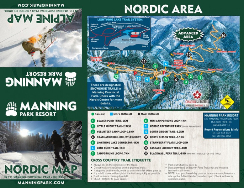 Manning park trails map sale