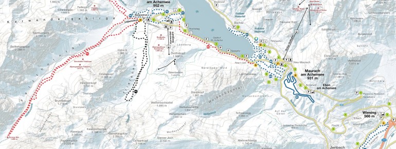 Trail Map Maurach am Achensee