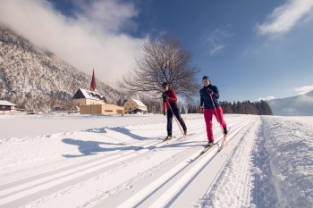 Langlaufen im Ortsteil Eben in Maurach