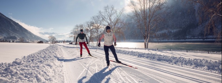 Langlaufen direkt neben dem Achensee