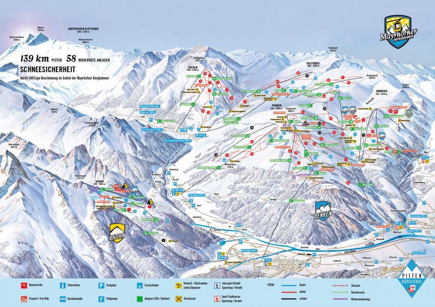 CrossCountry Skiing Trail Map Mayrhofen • Nordic Trail Map