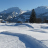 Winterliche Langlaufloipe Oberberg