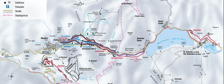 Trail Map Nauders Reschenpass